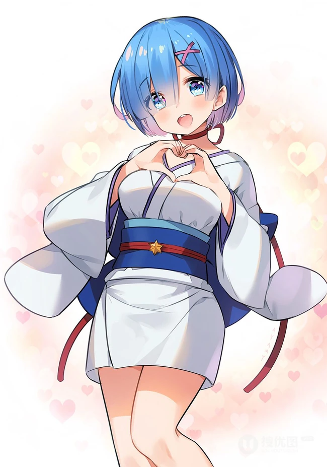 清新短裙装动漫萌少女高清插画图片