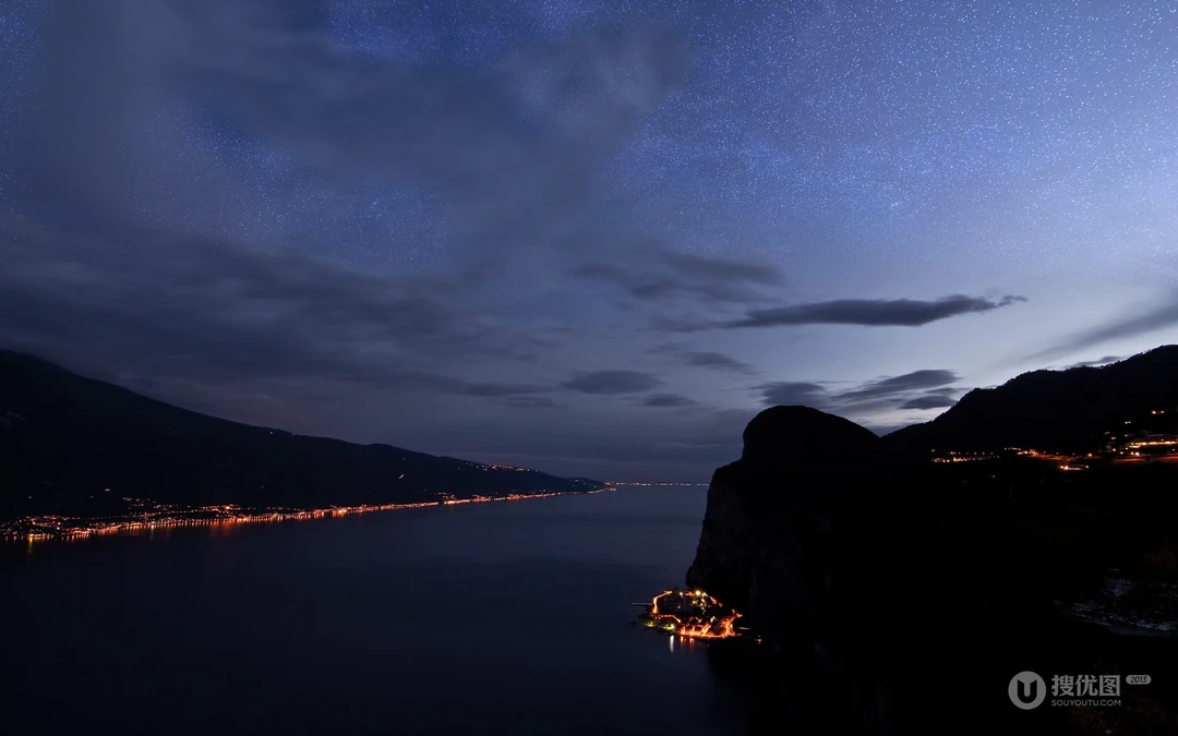 美丽霞光山水风景，美轮美奂的大自然景色高清壁纸推荐