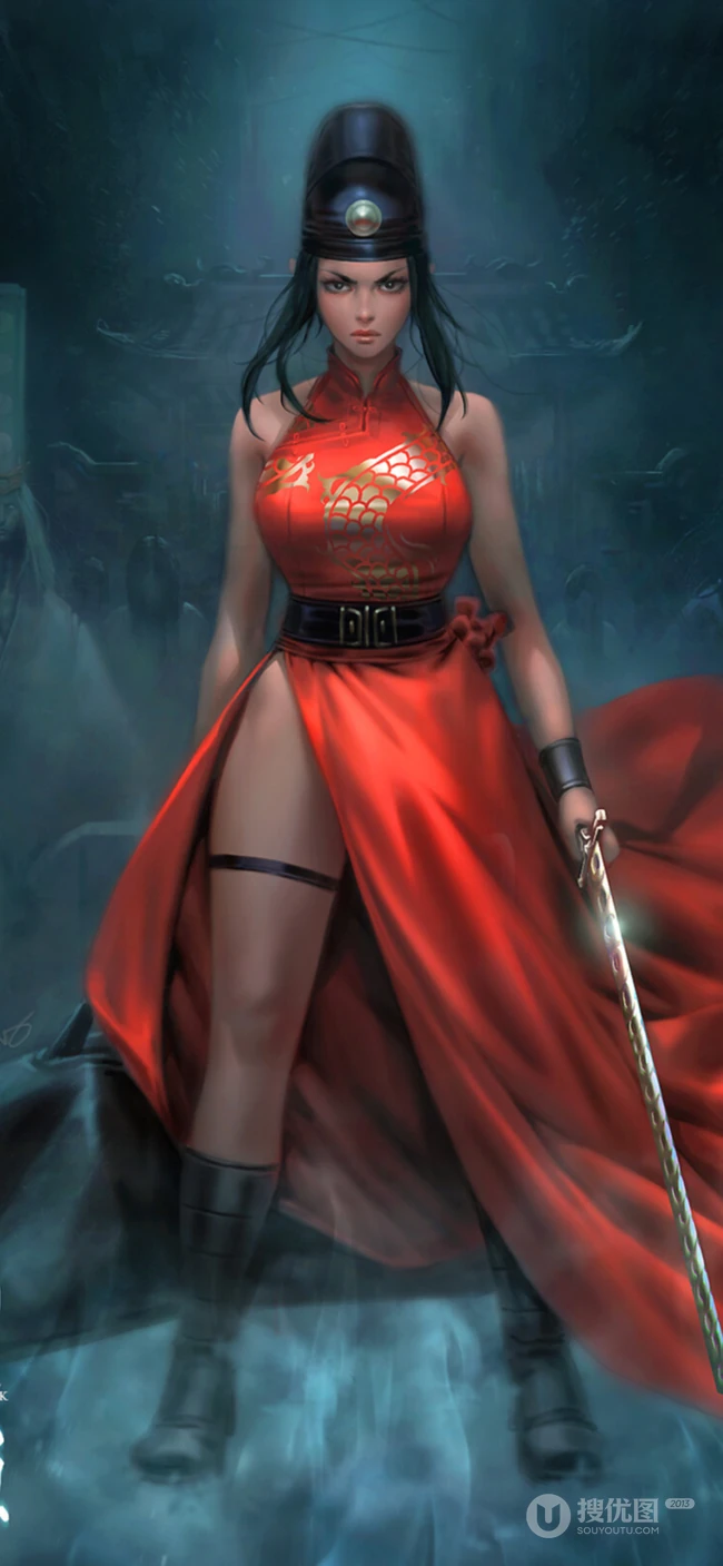 精品动漫人物肖像插画手机壁纸921推荐