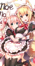 狐狸耳朵或兔耳朵二次元少女高清插画图集欣赏