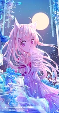 狐狸耳朵或兔耳朵二次元少女高清插画图集欣赏