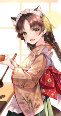 狐狸耳朵或兔耳朵二次元少女高清插画图集欣赏