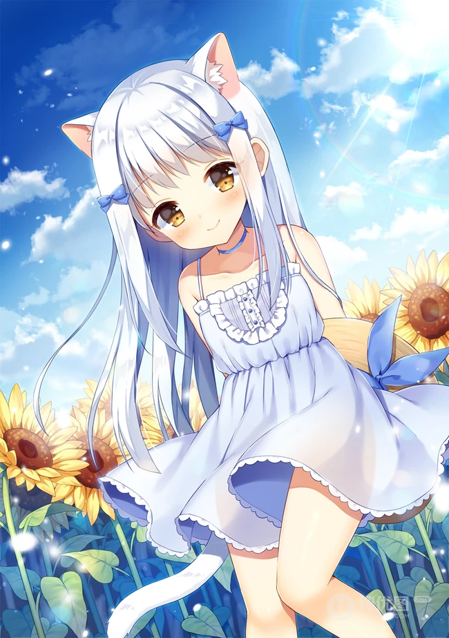 狐狸耳朵或兔耳朵二次元少女高清插画图集欣赏