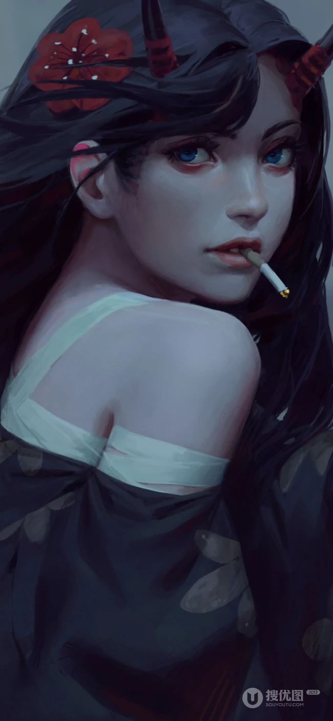 画师GUWEIZ人像手绘作品手机壁纸第0921合集推荐