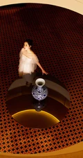 王玉雯轻纱白裙着身高清微距侧颜甜美黑白写真照