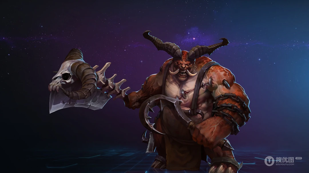 暴雪游戏&ldquo;风暴英雄&rdquo;超清游戏人物插画桌面壁纸