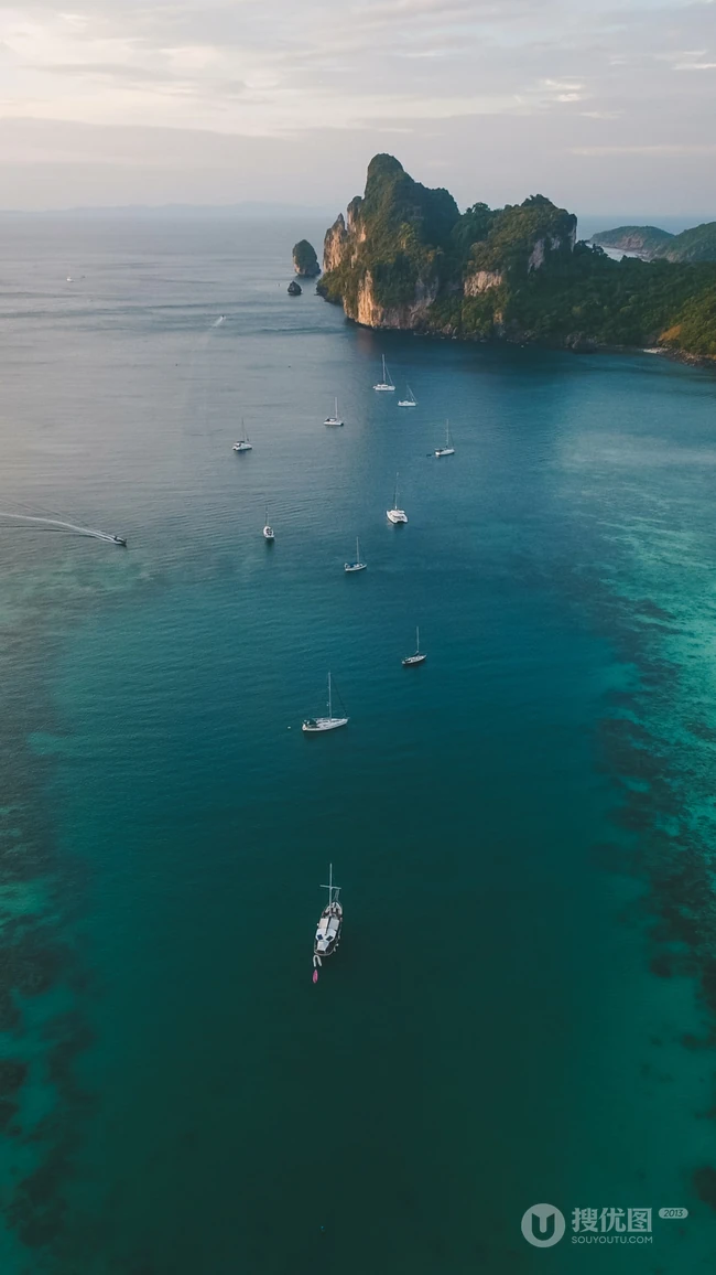 绝美的海岸沙滩航拍4K风景高清手机壁纸8月23日推荐
