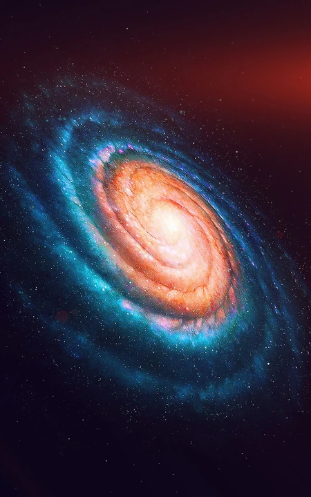 创意的银河系宇宙奇观手机壁纸