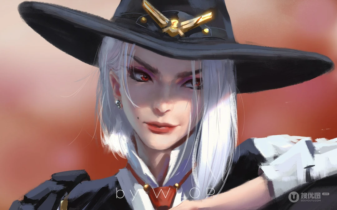 wlop作品现代少女人像手绘插画桌面壁纸