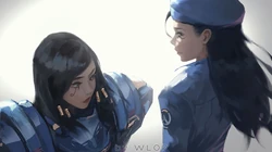 wlop作品现代少女人像手绘插画桌面壁纸