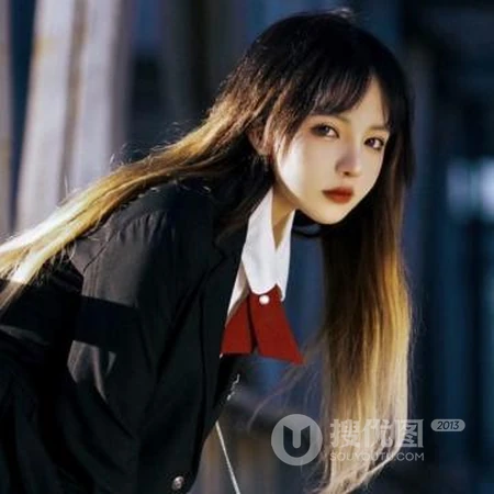 漂亮可人长发校服装少女，和双麻花辫白衫纯妹子真人头像套图