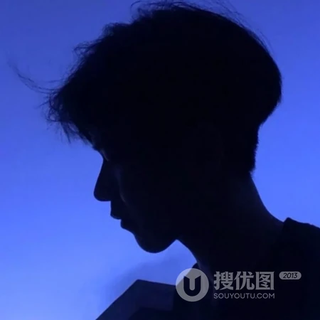 不露脸真实帅气男生小哥哥侧脸暗色系QQ头像图片