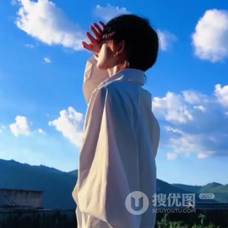 不露脸真实帅气男生小哥哥侧脸暗色系QQ头像图片
