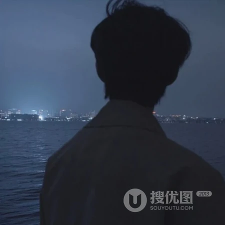 不露脸真实帅气男生小哥哥侧脸暗色系QQ头像图片