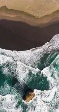 另一种角度看海景，高空俯视视角海上风景手机壁纸