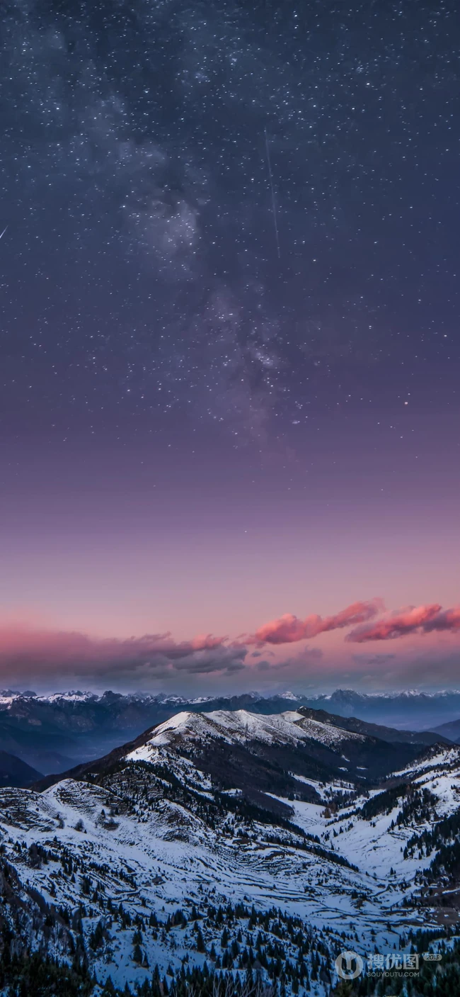 一望无际的群山风景手机壁纸