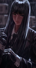 GUWEIZ插画作品之西服长发女杀手系列人像手机壁纸