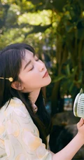 阚清子绿意盎然，甜美动人清新苹果连衣裙LOMO色秋日淡雅写真集