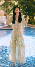 阚清子绿意盎然，甜美动人清新苹果连衣裙LOMO色秋日淡雅写真集