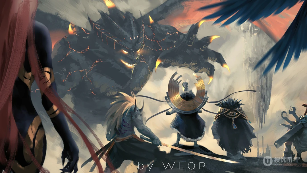 画师wlop人像系列精品画作壁纸系列今日推荐
