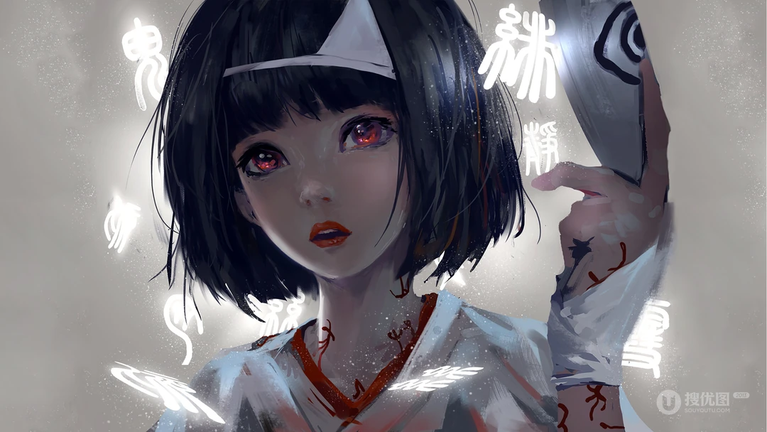 画师wlop人像系列精品画作壁纸系列今日推荐