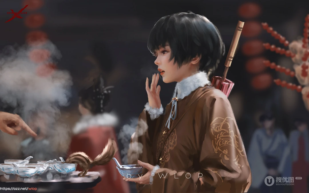 知名画师wlop人像系列插画桌面壁纸第0929期推荐