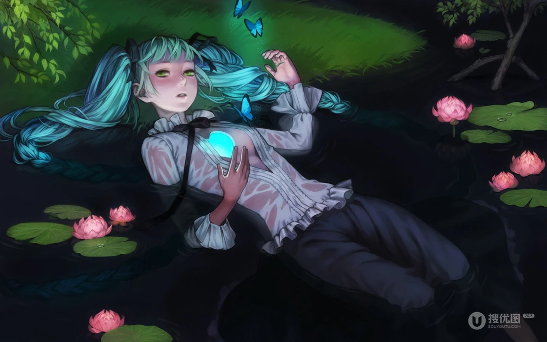 经典二次元动漫人物初音未来系列插画壁纸第0929