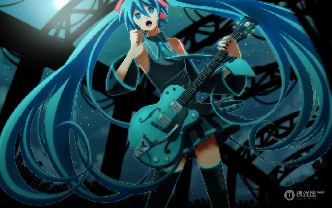 经典二次元动漫人物初音未来系列插画壁纸第0929