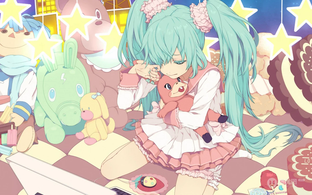 经典二次元动漫人物初音未来系列插画壁纸第0929