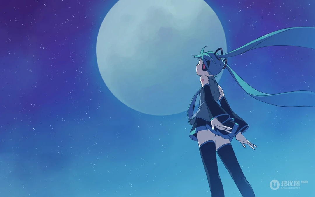 经典二次元动漫人物初音未来系列插画壁纸第0929