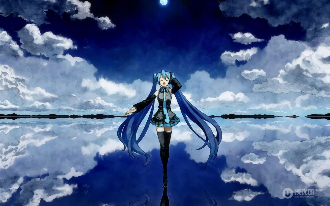 经典二次元动漫人物初音未来系列插画壁纸第0929