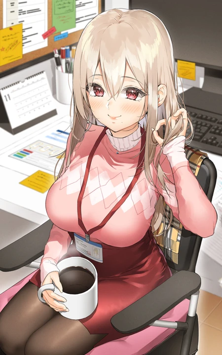 夸张的身材曲线，穿紧身制服短裙或袜装的二次元动漫女生轻熟图集