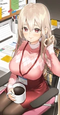 夸张的身材曲线，穿紧身制服短裙或袜装的二次元动漫女生轻熟图集