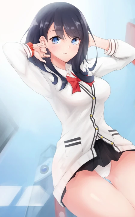 紧身白色连衣裙动漫性感美女手机壁纸