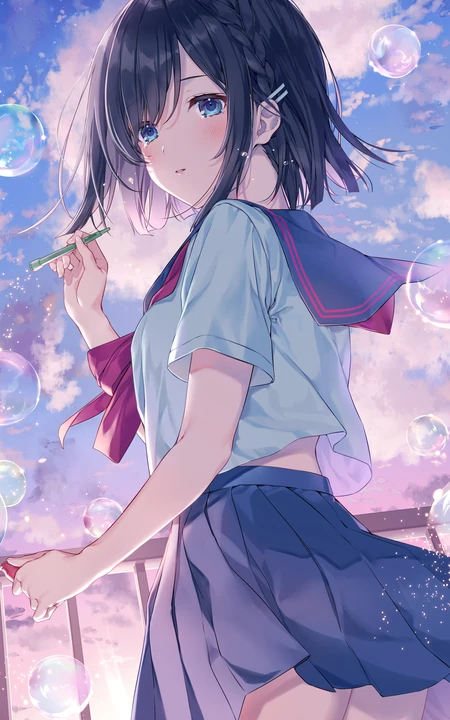 庆双节搜优图精选高清好看的动漫少女高清手机壁纸