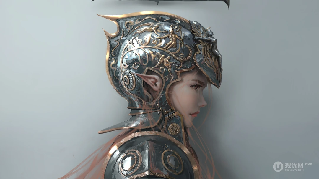 画师wlop女将军和剑客类主题插画4K桌面壁纸