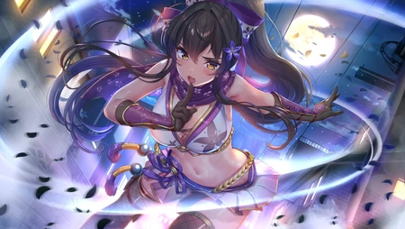 可爱大眼二次元双马尾动漫美女桌面壁纸