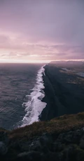 大气！一望无际的海岸线高清风景手机壁纸