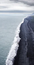 大气！一望无际的海岸线高清风景手机壁纸