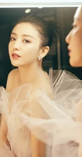 佟丽娅粉色纱裙美服柔美高贵气质写真图片