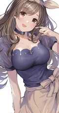 10月10日搜优图精选超好看的动漫少女近照插画手机壁纸