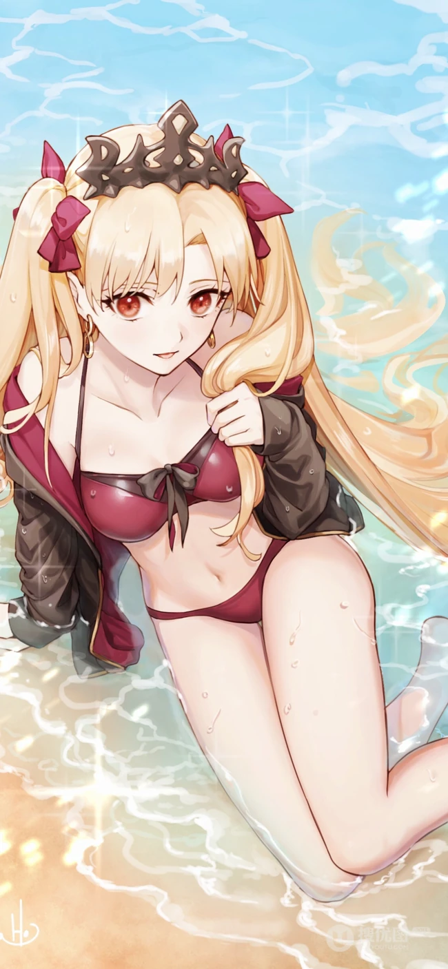 10月10日搜优图精选超好看的动漫少女近照插画手机壁纸