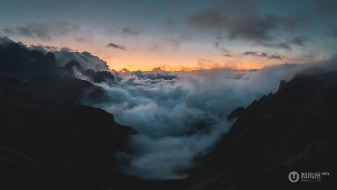 10月9日整合精选大山被雾围绕的唯美风景电脑壁纸合集