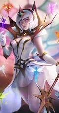 竞技游戏《英雄联盟》人物光辉女郎（拉克丝）高清气质动漫插画图集
