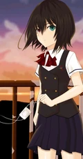 悬疑推理小说作品《替身》手绘动漫人物，一只眼女孩见崎鸣高清图集