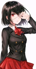 悬疑推理小说作品《替身》手绘动漫人物，一只眼女孩见崎鸣高清图集
