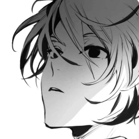动漫男生，少年系列黑白头像，丧系黑白二次元漫画人物头像图片