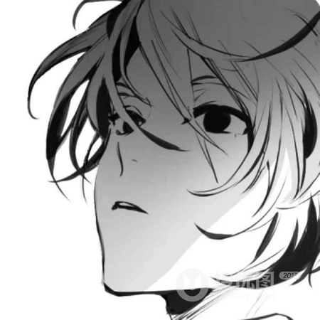 动漫男生，少年系列黑白头像，丧系黑白二次元漫画人物头像图片