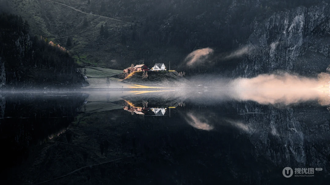 有山有水山水如画的大自然风景高清桌面壁纸