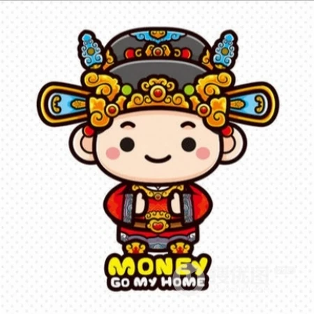 可爱卡通类好运，暴富，有钱，好运财神到头像图片